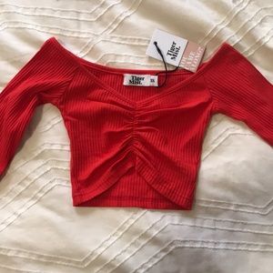 NWT Tiger mist off the shoulder top